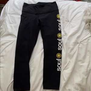 SoulCycle x Lululemon wunder under crop leggings